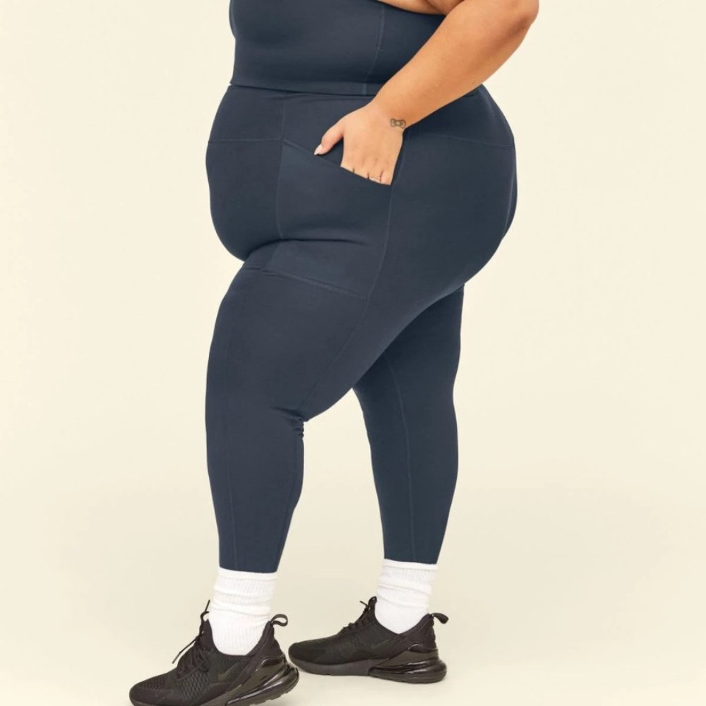 Navy High Rise Compressive Pocket Girlfriend Collective Legging Size XL